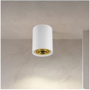 CGC Lighting 'Prince' White GU10 Adjustable Surface Ceiling Downlight Flush Spot light with Gold Bezel White CGC Lighting 'Prince' White GU10 Adjustable Surface Ceiling Downlight Flush Spot light with Gold Bezel White