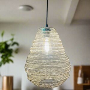 CGC Lighting 'Casablanca' Medium Silver Mesh Morrocan Metal Ceiling Pendant Light Silver CGC Lighting 'Casablanca' Medium Silver Mesh Morrocan Metal Ceiling Pendant Light Silver