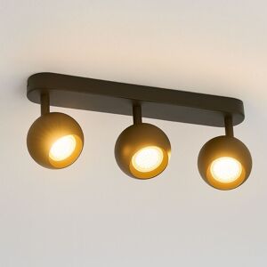 CGC Lighting Nieve Matt Black Triple Three Head GU10 Ceiling Surface Spot Light Round Head Black CGC Lighting Nieve Matt Black Triple Three Head GU10 Ceiling Surface Spot Light Round Head Black