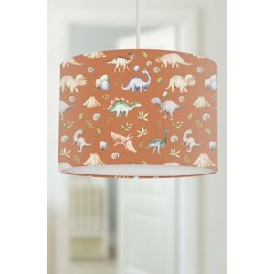 Big Little Bedrooms Watercolour Dinosaurs Lampshade Terracotta Size: 40 cm diameter x 25 cm high Terracotta 40 cm diameter x 25 cm high Big Little Bedrooms Watercolour Dinosaurs Lampshade Terracotta Size: 40 cm diameter x 25 cm high Terracotta 40 cm diameter x 25 cm high