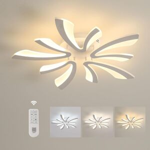 COMELY Ceiling Light Dimmable, 48W Modern LED Ceiling Lighting, 3000K-6500K in White White COMELY Ceiling Light Dimmable, 48W Modern LED Ceiling Lighting, 3000K-6500K in White White