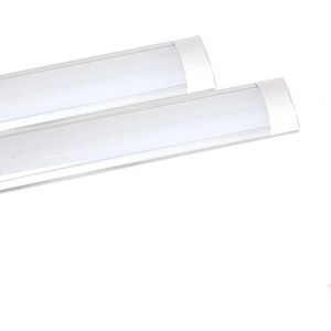 ENER-J 45W Prismatic LED Tube Batten complete fitting 1.5m, 4000 lumens, 4000K (pack of 2 units) in White Size: 25 cm diameter x 19 cm high White 25 cm diameter x 19 cm high ENER-J 45W Prismatic LED Tube Batten complete fitting 1.5m, 4000 lumens, 4000K (pack of 2 units) in White Size: 25 cm diameter x 19 cm high White 25 cm diameter x 19 cm high