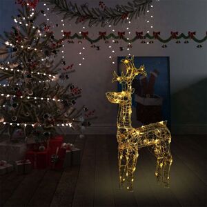 Berkfield Home Reindeer Christmas Decoration 90 LEDs 60x16x100 cm Acrylic Size: 60 x 16 x 100 cm Multicolor 60 x 16 x 100 cm Berkfield Home Reindeer Christmas Decoration 90 LEDs 60x16x100 cm Acrylic Size: 60 x 16 x 100 cm Multicolor 60 x 16 x 100 cm