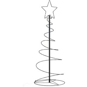 Berkfield Home Christmas Tree Light Cone 80 LEDs Warm White 120 cm in Black Black Berkfield Home Christmas Tree Light Cone 80 LEDs Warm White 120 cm in Black Black