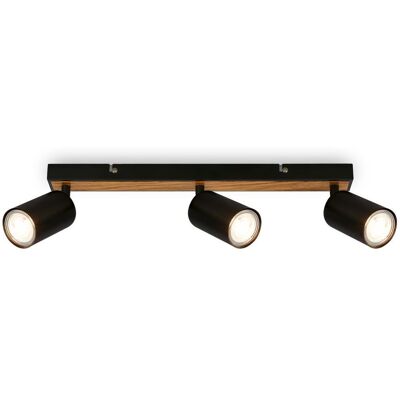 Briloner TIB Modern Ceiling Spotlight - Adjustable Black LED Briloner TIB Modern Ceiling Spotlight - Adjustable Black LED