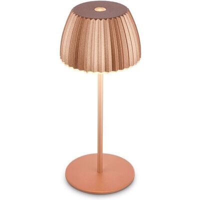 BRILONER Riffle Mini Dimmable Rechargeable USB C Design Award LED Table Lamp in Copper Copper BRILONER Riffle Mini Dimmable Rechargeable USB C Design Award LED Table Lamp in Copper Copper