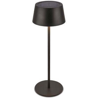 BRILONER Black Matt Solar Powered CCT LED Table Lamp Black BRILONER Black Matt Solar Powered CCT LED Table Lamp Black