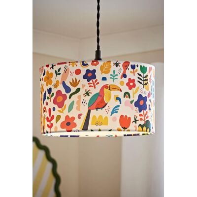 ValueLights Congo Childrens Nursery Drum Ceiling Table Floor Light Lamp Shade Multicolor ValueLights Congo Childrens Nursery Drum Ceiling Table Floor Light Lamp Shade Multicolor