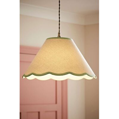 ValueLights - Florie Linen Large Lamp Shade - Green ValueLights - Florie Linen Large Lamp Shade - Green