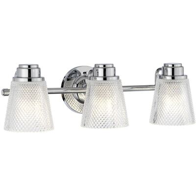 Quintiesse Hudson 3 Light Bathroom Wall Fitting - Bathroom Lighting Quintiesse Hudson 3 Light Bathroom Wall Fitting - Bathroom Lighting