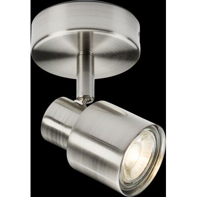 Knightsbridge - Faretto Singolo GU10 - Cromo Spazzolato - 230V - Indoor lamp Knightsbridge - Faretto Singolo GU10 - Cromo Spazzolato - 230V - Indoor lamp