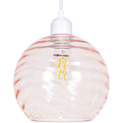 Happy Homewares - HH190 - Pink - Glass - Lamp Shade Happy Homewares - HH190 - Pink - Glass - Lamp Shade