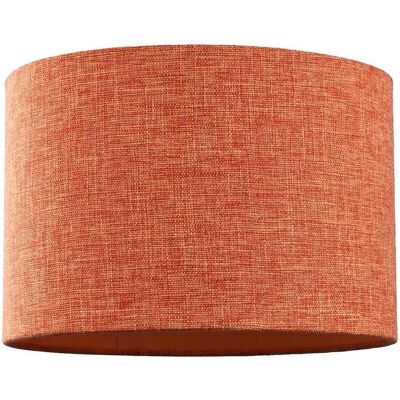 Happy Homewares - Linen Drum Orange - Orange - Linen - Lampshade Happy Homewares - Linen Drum Orange - Orange - Linen - Lampshade