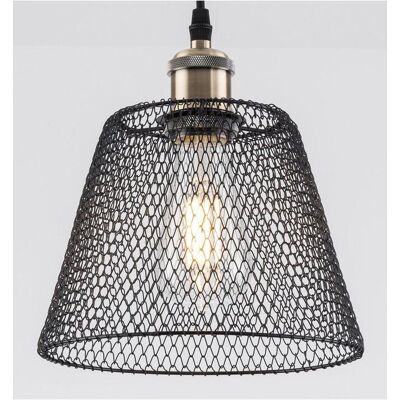 Harper Living Compact Easy Fit Vintage Metal Lampshade Shade black - Lampshade Harper Living Compact Easy Fit Vintage Metal Lampshade Shade black - Lampshade