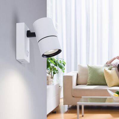 Harper Living 1 Light GU10 Spotlight White Nail switch Spotlight Harper Living 1 Light GU10 Spotlight White Nail switch Spotlight