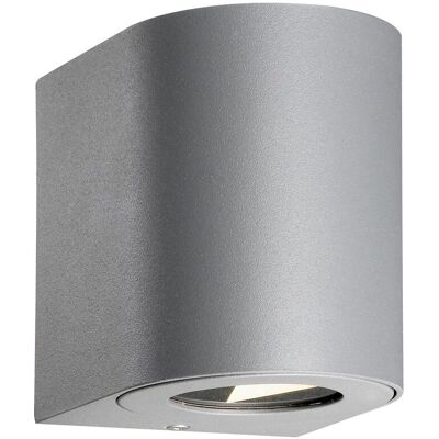 Nordlux Modern Outdoor Wall Light Grey Aluminium Intergrated LED Weatherproof - Mains Powered, IP44 Grey Nordlux Modern Outdoor Wall Light Grey Aluminium Intergrated LED Weatherproof - Mains Powered, IP44 Grey