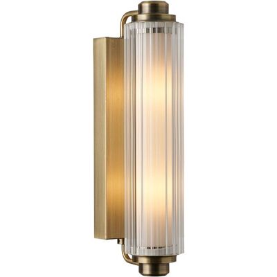 Nordlux Vintage Indoor Wall Light Brass Plastic E14 Bathroom Safe - Mains Powered, IP44 in Gold Gold Nordlux Vintage Indoor Wall Light Brass Plastic E14 Bathroom Safe - Mains Powered, IP44 in Gold Gold