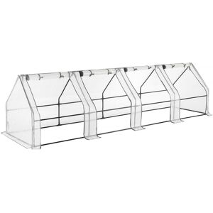 Christow Growhouse Tunnel Greenhouse Large Garden Polytunnel Grow House 4 Section Multicolor Christow Growhouse Tunnel Greenhouse Large Garden Polytunnel Grow House 4 Section Multicolor