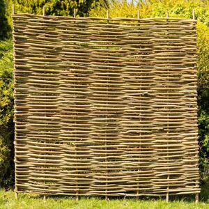 Primrose Premium Hazel Hurdle Woven Wattle Garden Fence Panel 6ft x 6ft in None None Primrose Premium Hazel Hurdle Woven Wattle Garden Fence Panel 6ft x 6ft in None None