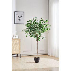 Living and Home 150Cm H Artificial Ficus Tree Decorative Plant in Planter in Green Green Living and Home 150Cm H Artificial Ficus Tree Decorative Plant in Planter in Green Green