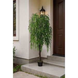 Living and Home 1.8m Faux Weeping Willow Tree in Pot in Green Green Living and Home 1.8m Faux Weeping Willow Tree in Pot in Green Green
