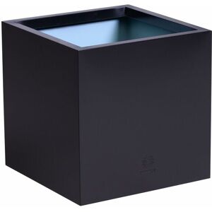 Primrose Zinc Galvanised Outdoor Black Cube Ornamental Large Planter 40cm Black Primrose Zinc Galvanised Outdoor Black Cube Ornamental Large Planter 40cm Black