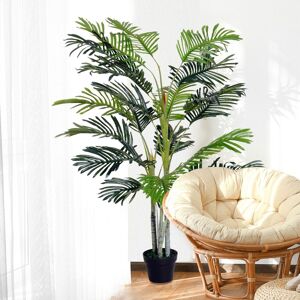 Outsunny 150cm Artificial Palm Tree Indoor Decor Tropical Green Plant Outsunny 150cm Artificial Palm Tree Indoor Decor Tropical Green Plant
