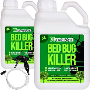 Xterminate Pesticide Free Bed Bug Killer Spray 10L in Clear Clear Xterminate Pesticide Free Bed Bug Killer Spray 10L in Clear Clear