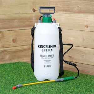 Samuel Alexander 8 Litre Garden Pressure Sprayer with Shoulder Strap & Lance in White White Samuel Alexander 8 Litre Garden Pressure Sprayer with Shoulder Strap & Lance in White White