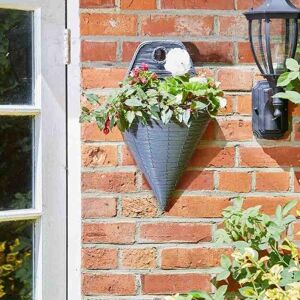 Marco Paul Slate Rattan Hanging Basket Outdoor Durable in Grey Grey Marco Paul Slate Rattan Hanging Basket Outdoor Durable in Grey Grey