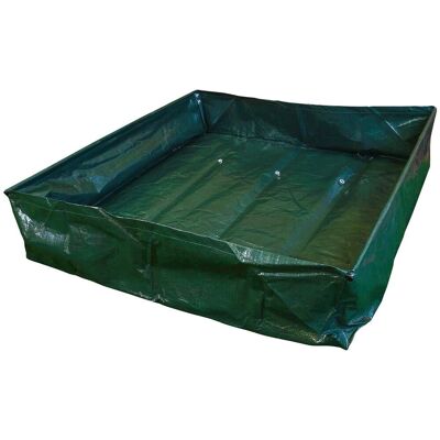 mysmartbuy Raised Square Grow Bag - Non-Permanent Garden Vegetable Patch Planter for Growing Veg, Fruit, Herbs & Flowers - H25 x W97 x D97cm in Green Green mysmartbuy Raised Square Grow Bag - Non-Permanent Garden Vegetable Patch Planter for Growing Veg, Fruit, Herbs & Flowers - H25 x W97 x D97cm in Green Green