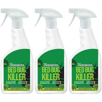 Xterminate Pesticide Free Bed Bug Killer Spray 3L in Clear Clear Xterminate Pesticide Free Bed Bug Killer Spray 3L in Clear Clear
