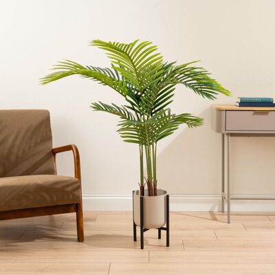 Scottish Everlastings Ltd 120cm Palm Tree in Pot KD in Green Green Scottish Everlastings Ltd 120cm Palm Tree in Pot KD in Green Green