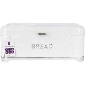 Lovello Ice White Textured Bread Bin