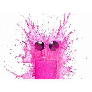 Warren Reed - Designer Pink Splashart Glass With Glasses Glass Chopping Board Pink Warren Reed - Designer Pink Splashart Glass With Glasses Glass Chopping Board Pink