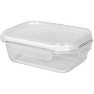 Harbour Housewares 640ml Glass Food Storage Container - Reusable Airtight Meal Prep Tubs in White White Harbour Housewares 640ml Glass Food Storage Container - Reusable Airtight Meal Prep Tubs in White White