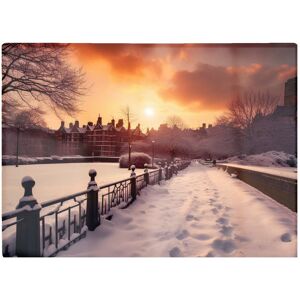 Warren Reed - Designer A Snowy Walk In London Chopping Board Multicolor Warren Reed - Designer A Snowy Walk In London Chopping Board Multicolor