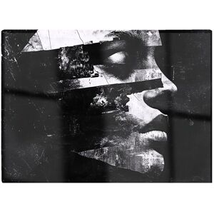 Warren Reed - Designer Fragmented Silhouette In Black & White Chopping Board Black Warren Reed - Designer Fragmented Silhouette In Black & White Chopping Board Black