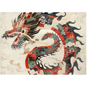 Warren Reed - Designer Majestic Chinese Dragon Swirl Chopping Board Multicolor Warren Reed - Designer Majestic Chinese Dragon Swirl Chopping Board Multicolor