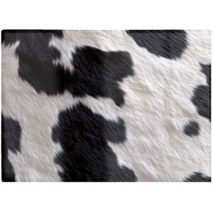 Warren Reed - Designer Black & White Cow Hide Chopping Board Black Warren Reed - Designer Black & White Cow Hide Chopping Board Black