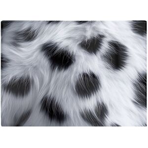 Warren Reed - Designer Snow Leopard Fur Print Chopping Board in White White Warren Reed - Designer Snow Leopard Fur Print Chopping Board in White White