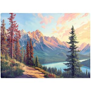 Warren Reed - Designer A Walk Through The Mountains Chopping Board Multicolor Warren Reed - Designer A Walk Through The Mountains Chopping Board Multicolor
