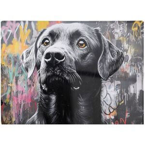 Warren Reed - Designer Banksy Inspired Black Labrador Chopping Board Multicolor Warren Reed - Designer Banksy Inspired Black Labrador Chopping Board Multicolor