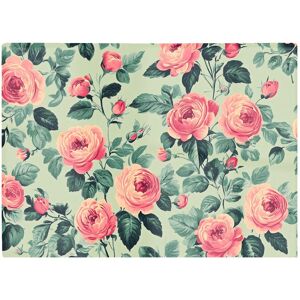 Warren Reed - Designer Sage Green & Pink Roses Chopping Board Multicolor Warren Reed - Designer Sage Green & Pink Roses Chopping Board Multicolor