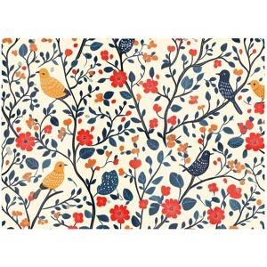 Warren Reed - Designer Woodland Birds & Flowers In The Trees Chopping Board Multicolor Warren Reed - Designer Woodland Birds & Flowers In The Trees Chopping Board Multicolor