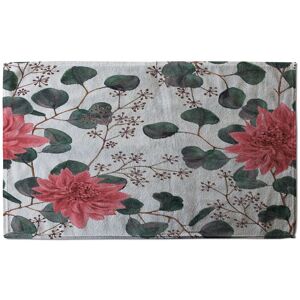Benjamin Tate Design Red Flowers Green Leaves Stylish KitchenTowel Red Benjamin Tate Design Red Flowers Green Leaves Stylish KitchenTowel Red