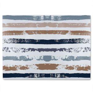 Benjamin Tate Design Brush Strokes Glass Chopping Board in Natural Natural Benjamin Tate Design Brush Strokes Glass Chopping Board in Natural Natural