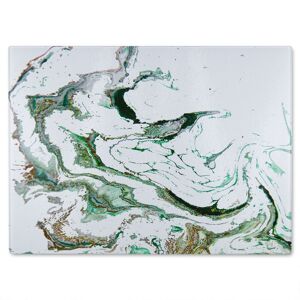 Benjamin Tate Design Green Marble Glass Chopping Board in Natural Natural Benjamin Tate Design Green Marble Glass Chopping Board in Natural Natural