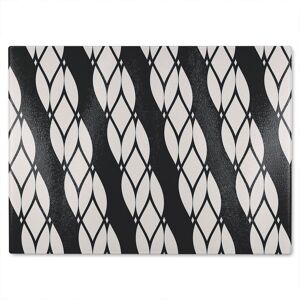 Benjamin Tate Design Geometric Rope Pattern Glass Chopping Board in Natural Natural Benjamin Tate Design Geometric Rope Pattern Glass Chopping Board in Natural Natural