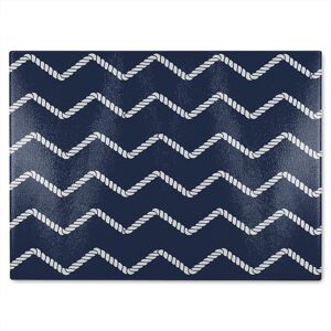 Benjamin Tate Design Zig Zagged Rope Glass Chopping Board in Natural Natural Benjamin Tate Design Zig Zagged Rope Glass Chopping Board in Natural Natural